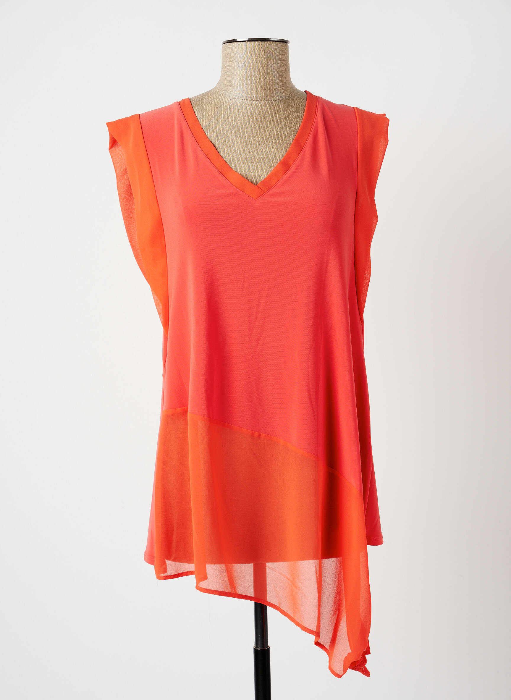 Mc Planet Tuniquesansmanche Femme couleur orange