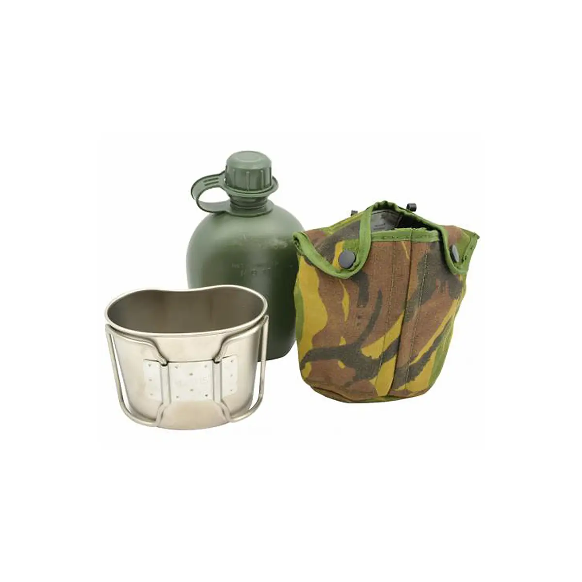 Holl. Feldflasche mit Becher gebraucht