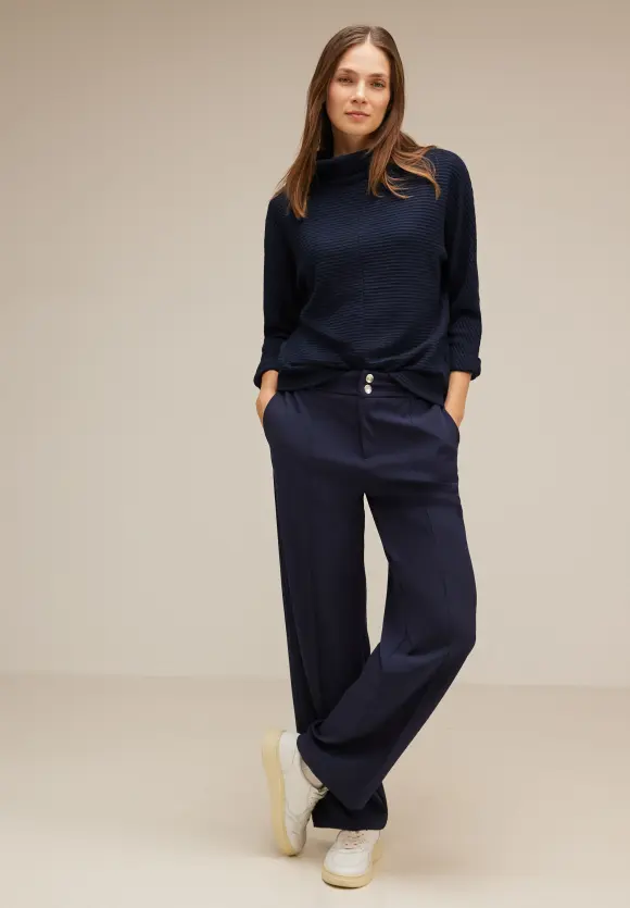 Street One Shirt mit Volumenkragen