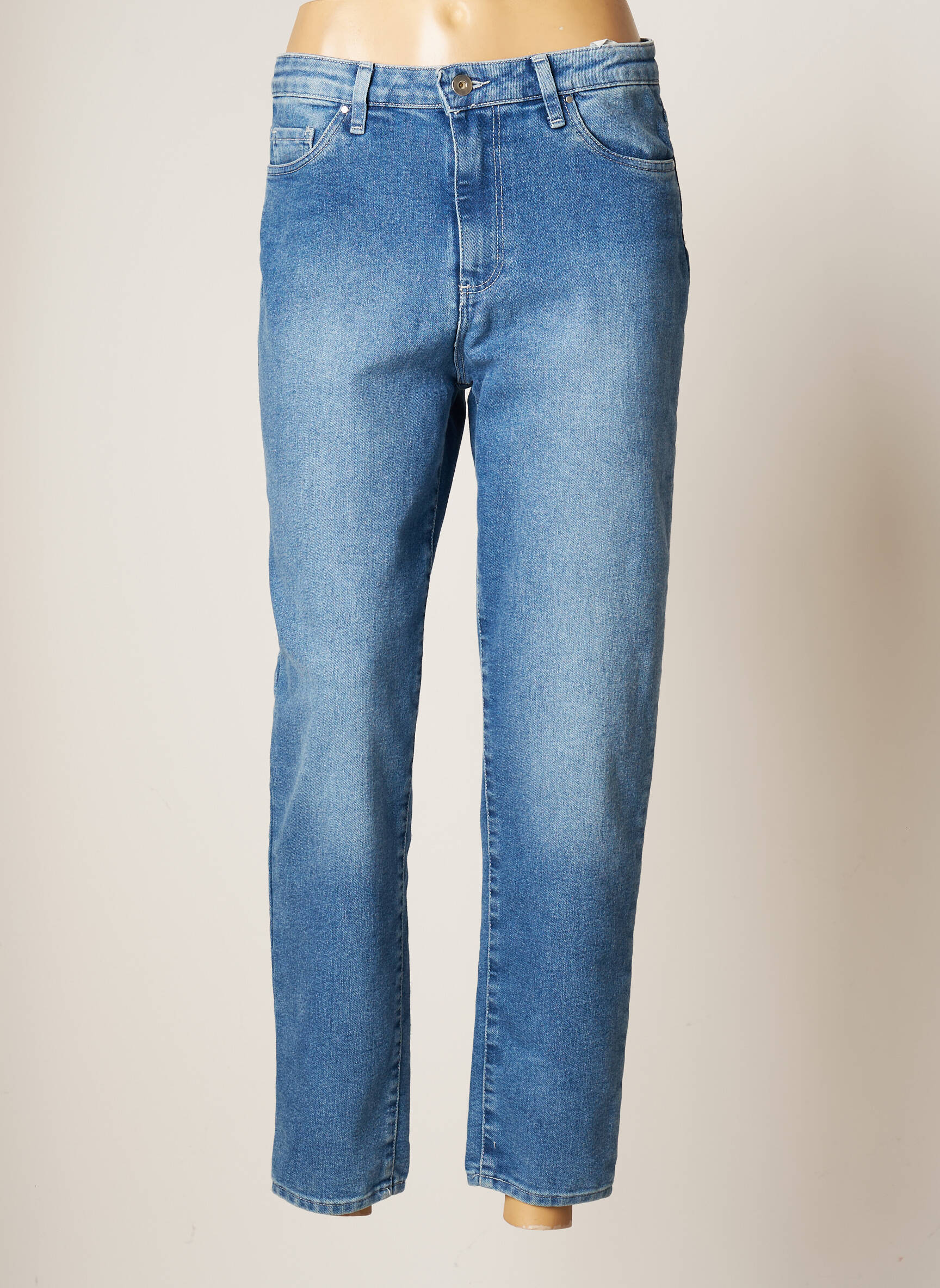 Lcdn Jeans Coupe Slim Femme couleur bleu