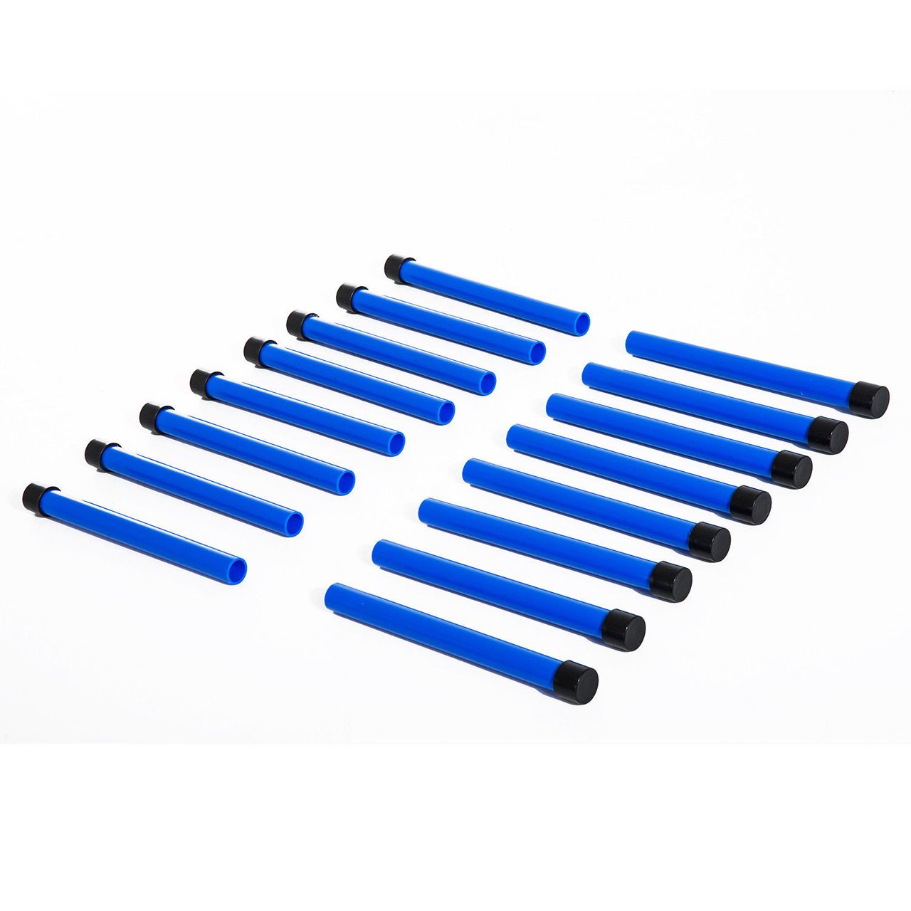 PawHut Agility Hürdenset Slalom Stangen Hunde Training Set 4 x Hürden Blau