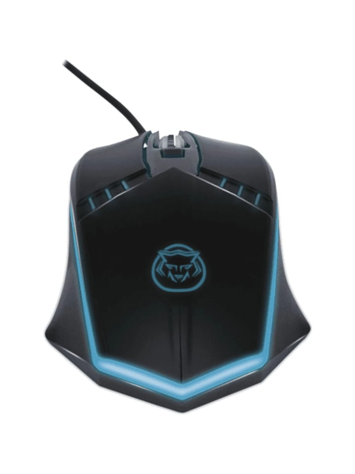 COFI 1453 Qware Gaming Maus Dallas Kabelgebundene Maus mit LED-Beleuchtung in Schwarz günstig kaufen onesize