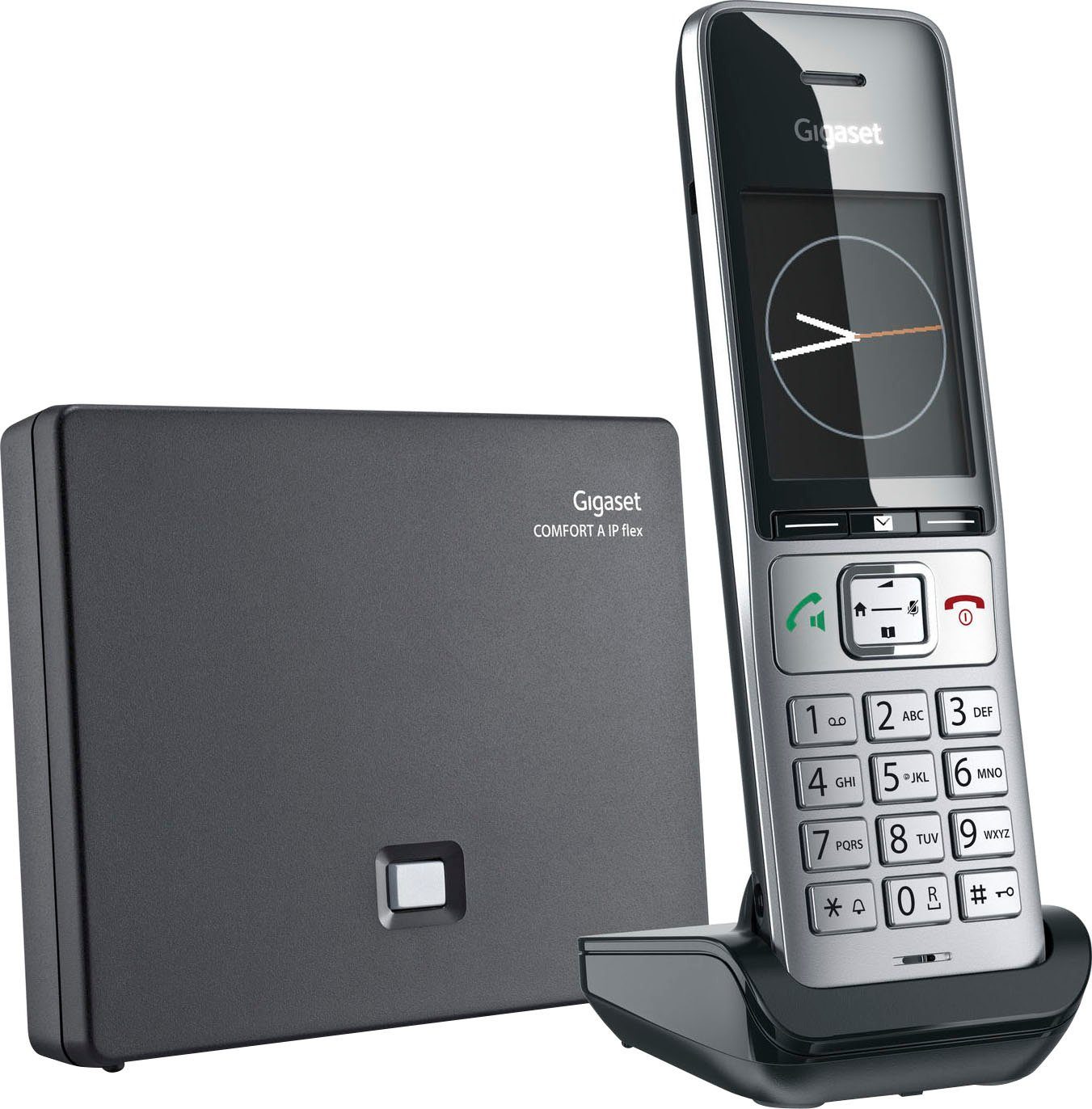 Gigaset COMFORT 500A IP flex Schnurloses DECT-Telefon (Mobilteile: 1, LAN (Ethernet)