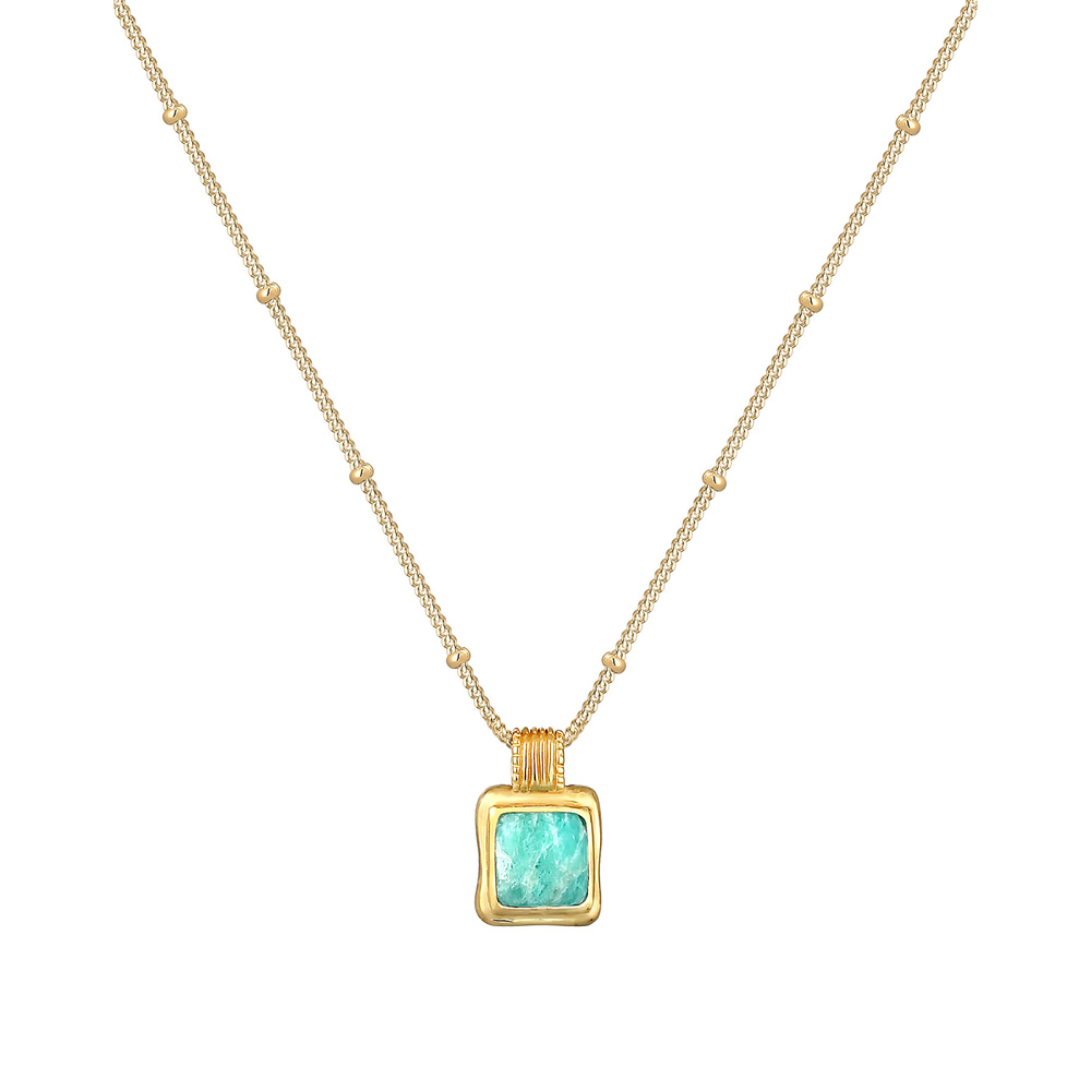 Elli PREMIUM Elli PREMIUM Collier Gemme Pendentif Filigrane avec Cristal d'Amazonite Collier F collier