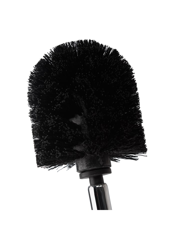 relaxdays WC Garnitur in Schwarz/Silber - (B)20 x (H)66 x (T)13 cm günstig kaufen onesize