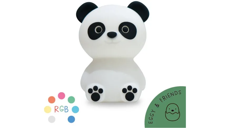 MegaLight LED Kinder Nachtlicht PADDY PANDA RGB dimmbar mit Timer