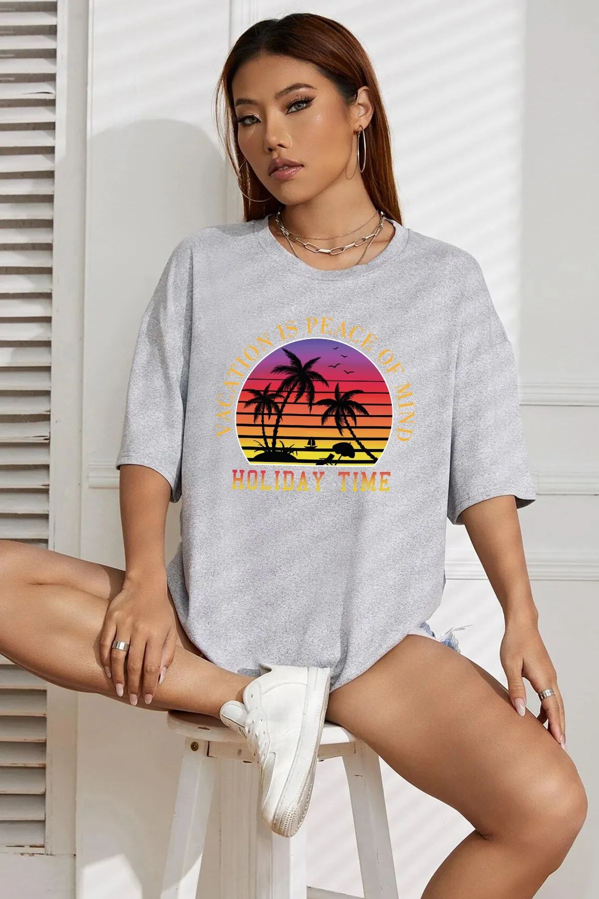 uyguntarz  Unisex-T-Shirt mit Urlaubszeit-Design