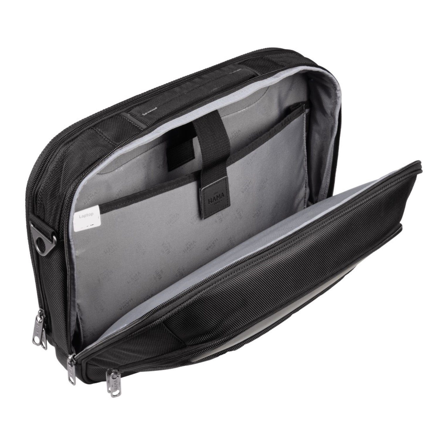 Hama Laptoptasche Notebook-Tasche Frankfurt Laptop-Sleeve Case, Business Hülle Tablet-Fach A4-Ordner Organizer Zubehör Schultergurt
