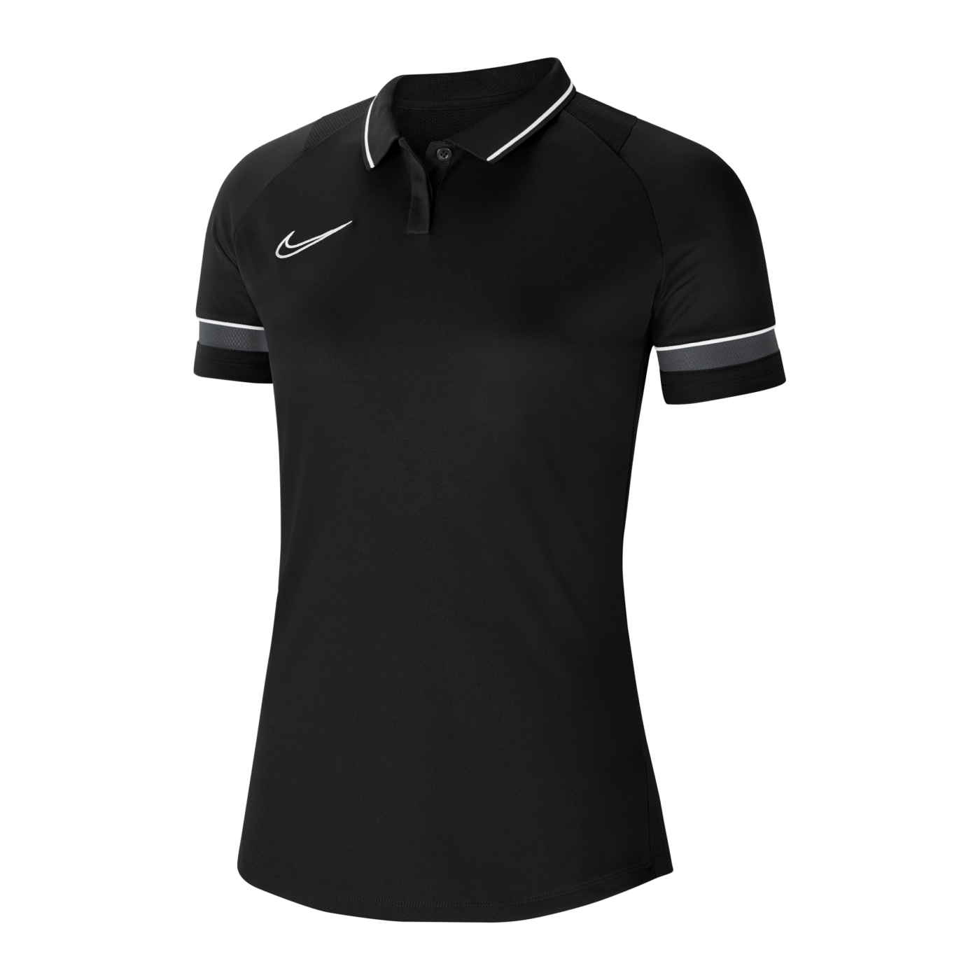 Nike Academy 21 Poloshirt Damen Schwarz Weiss F014