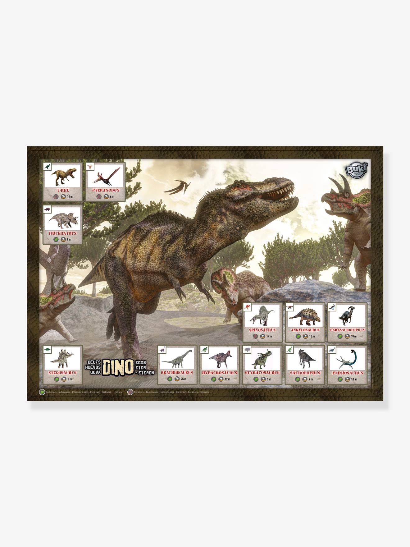 Buki 12er-Set Dino-Eier BUKI - orange