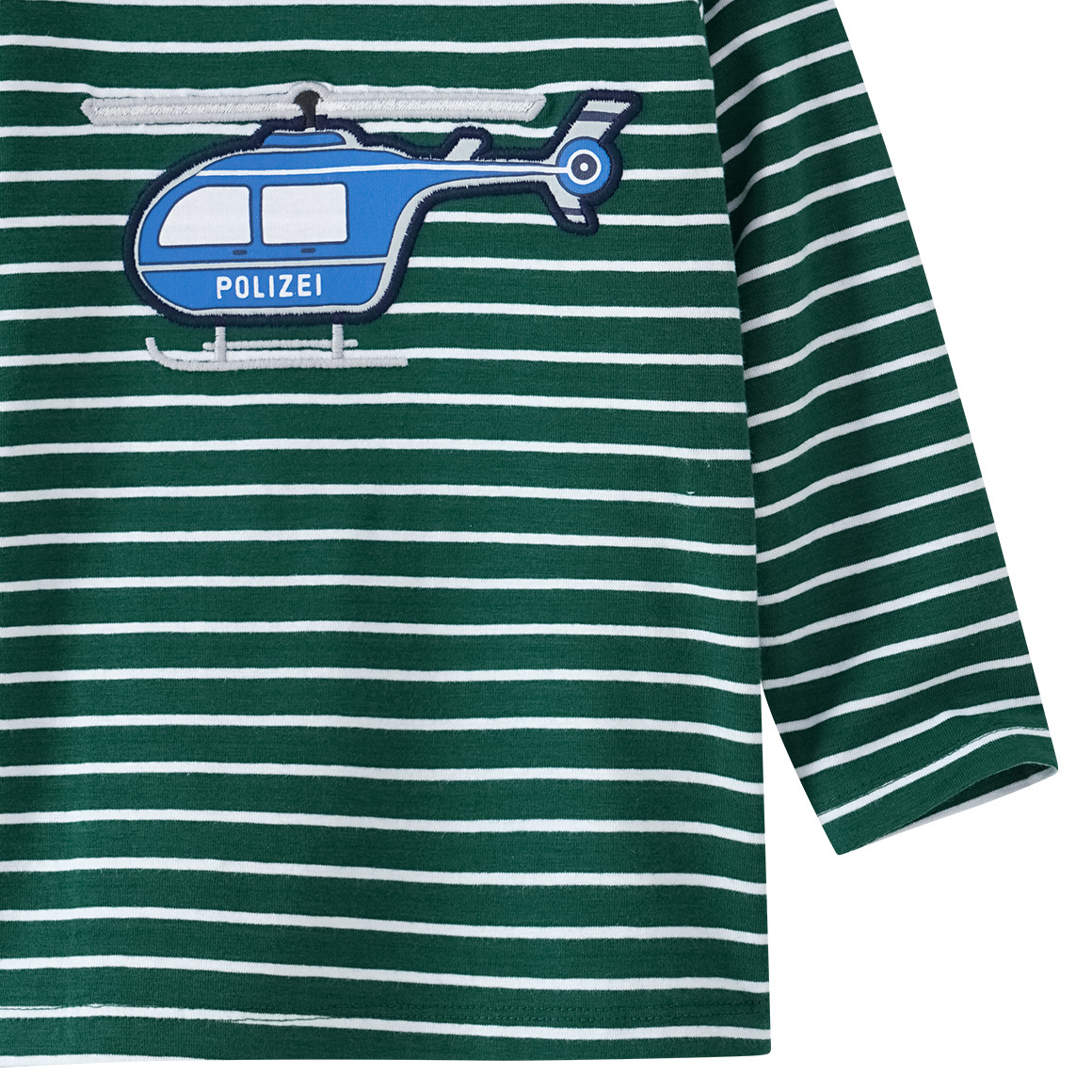 Baby Langarmshirt mit Polizei-Applikation