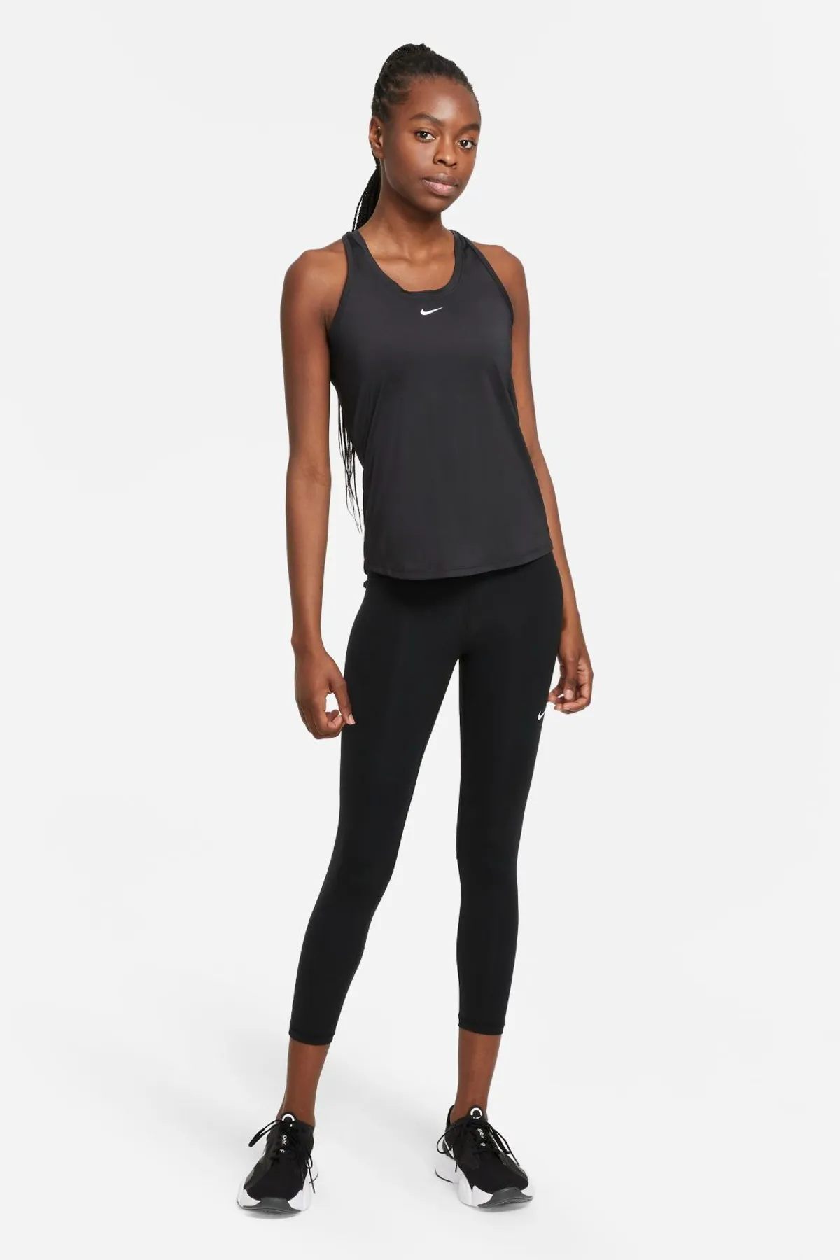Nike  Sport-Tanktop - Schwarz - Figurbetont