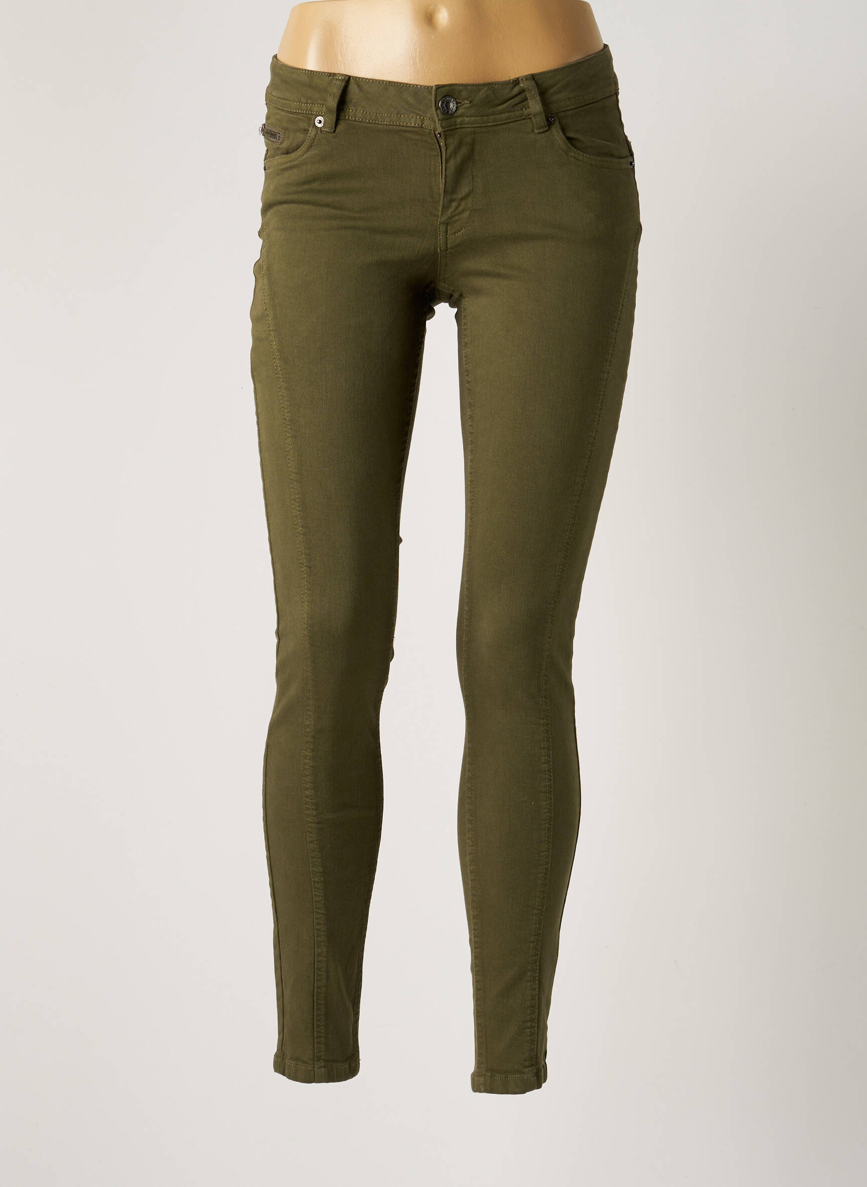 Vero Moda Jeans Coupe Slim Femme couleur vert