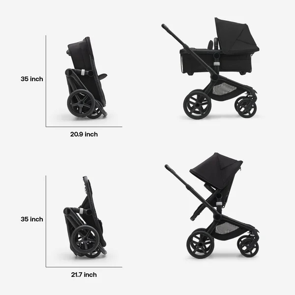 Bugaboo Fox 5 Stroller Set Black/Black, Desert Taupe