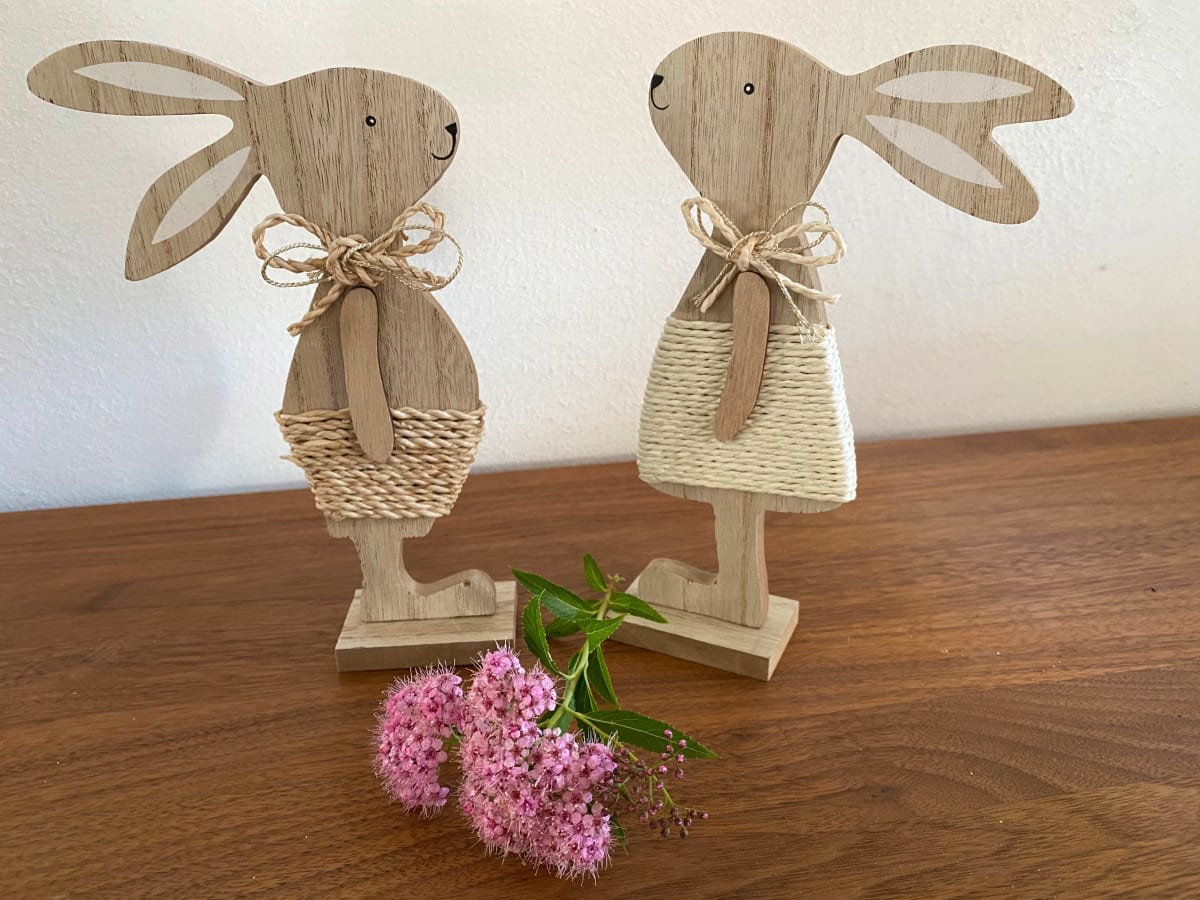 Holzaufsteller, Hase, natur, 1 St