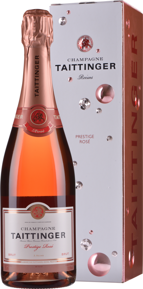 Taittinger Champagne Brut Rosé Prestige im Geschenkkarton