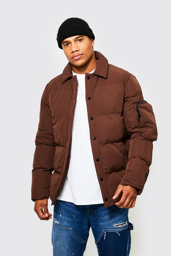 Harrington-Steppjacke mit Ma1 Tasche