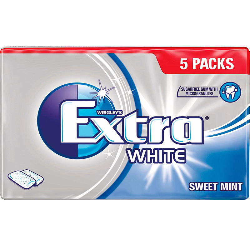 Extra Extra 5-pk 70 g, Sweet mint