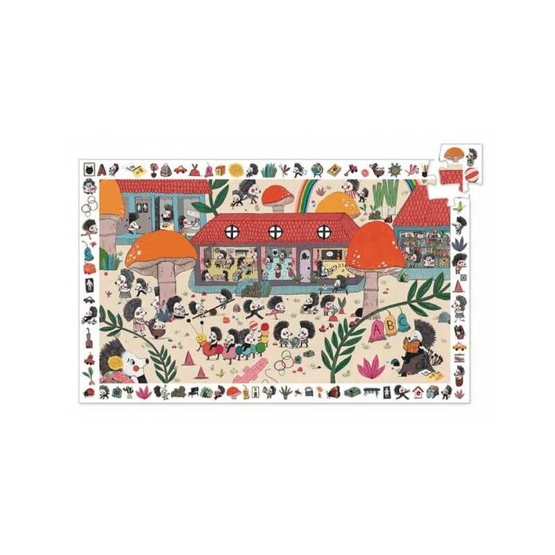 Puzzle observation Ecole des hérissons 35 pièces