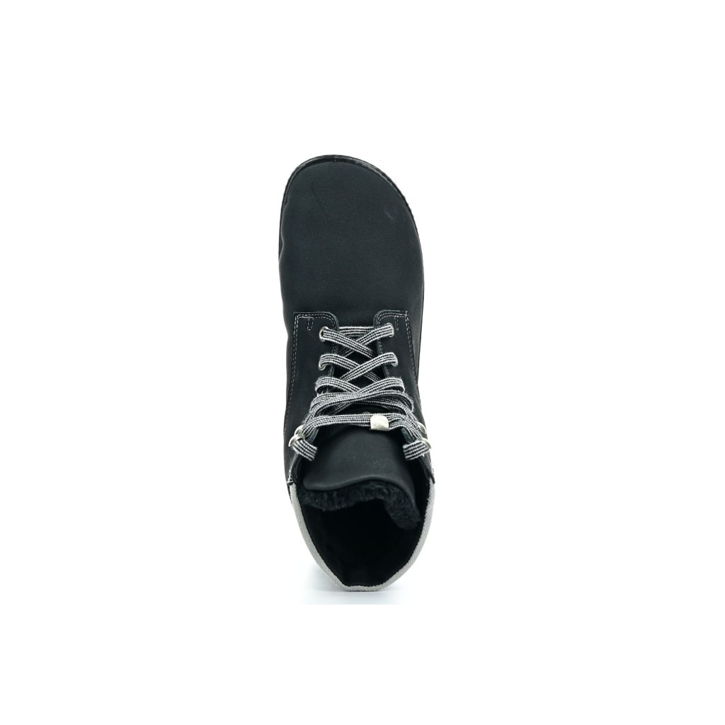 Leguano Icebare schwarze Winter-Barfußstiefeletten