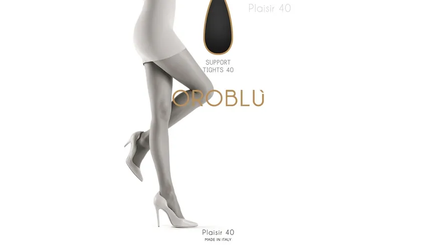 OROBLU Damen Feinstrumpfhose Plaisir 40 DEN Black