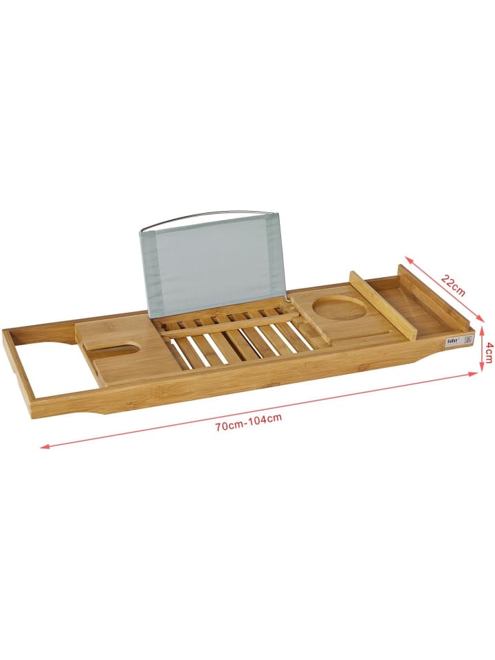 SoBuy Badewannenablage in Natur - (B)104 x (H)4 x (T)22cm günstig kaufen onesize