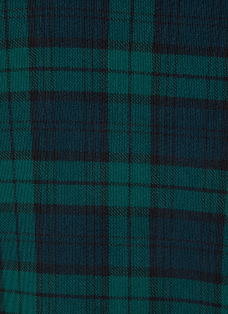 Ralph Lauren Pullover with half zip and check pattern