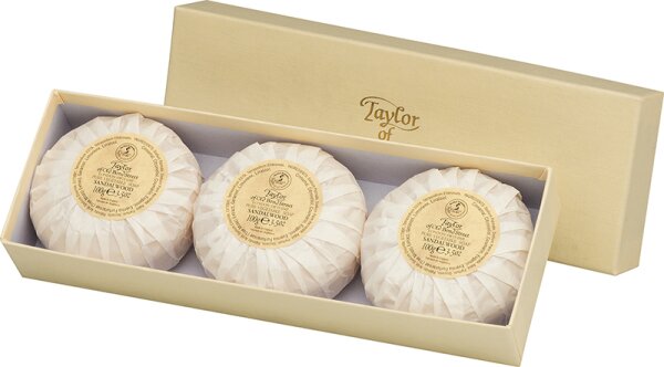Taylor of Old Bond Street Sandalwood Seifen Geschenkset Stückseife