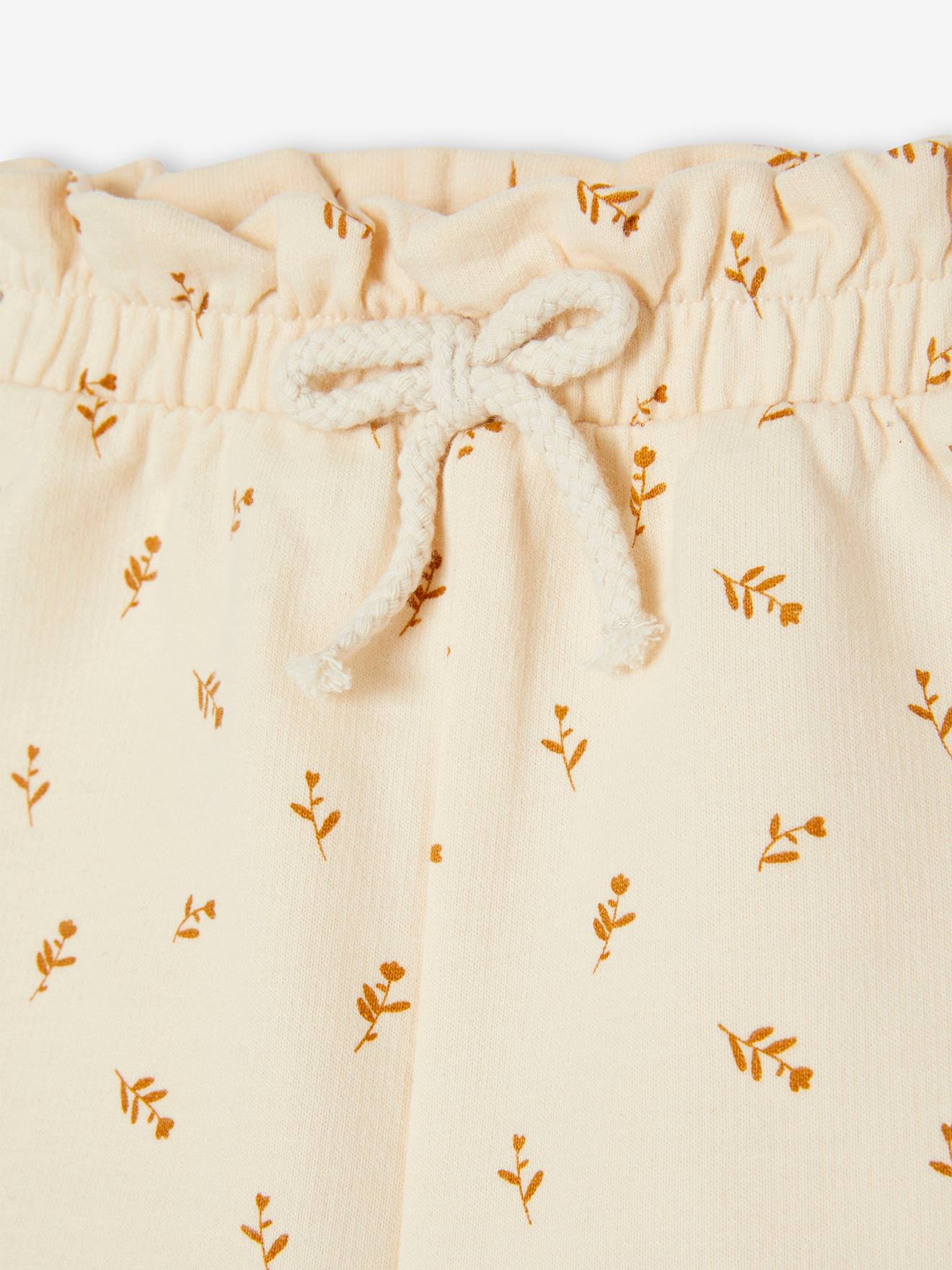Short bébé en molleton rose pâle