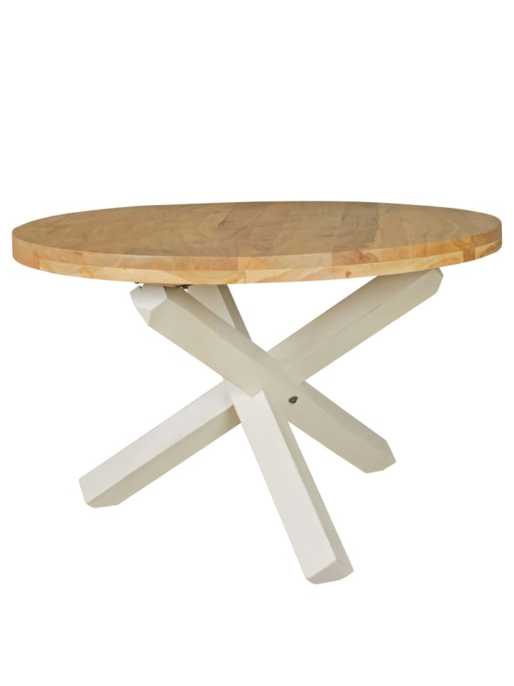 KADIMA DESIGN Design Esszimmertisch BOHA rund Ø 120 cm x 75 cm Massiv-Holz in Akazie günstig kaufen onesize