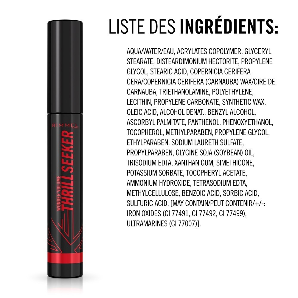 Rimmel London WONDER'VOLUME THRILL SEEKER 004 NEGRO TOTAL