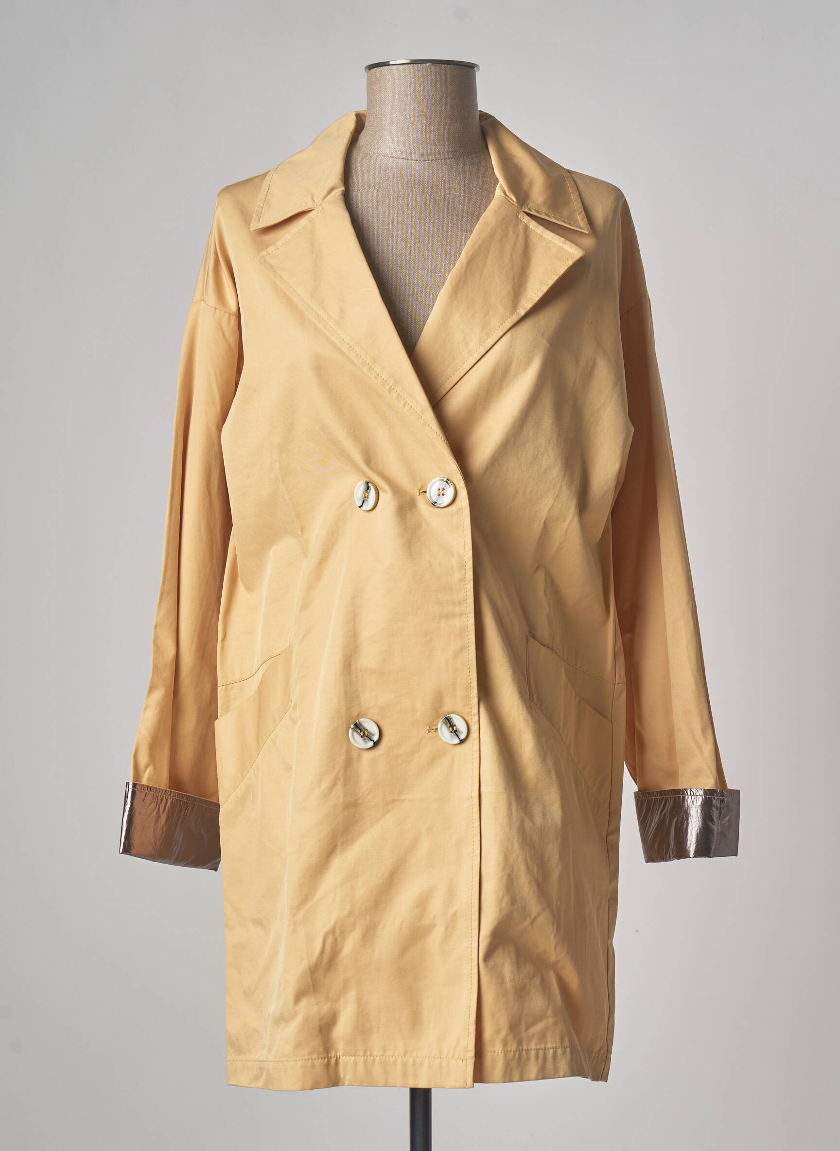 Yaya Trenchs Femme couleur jaune