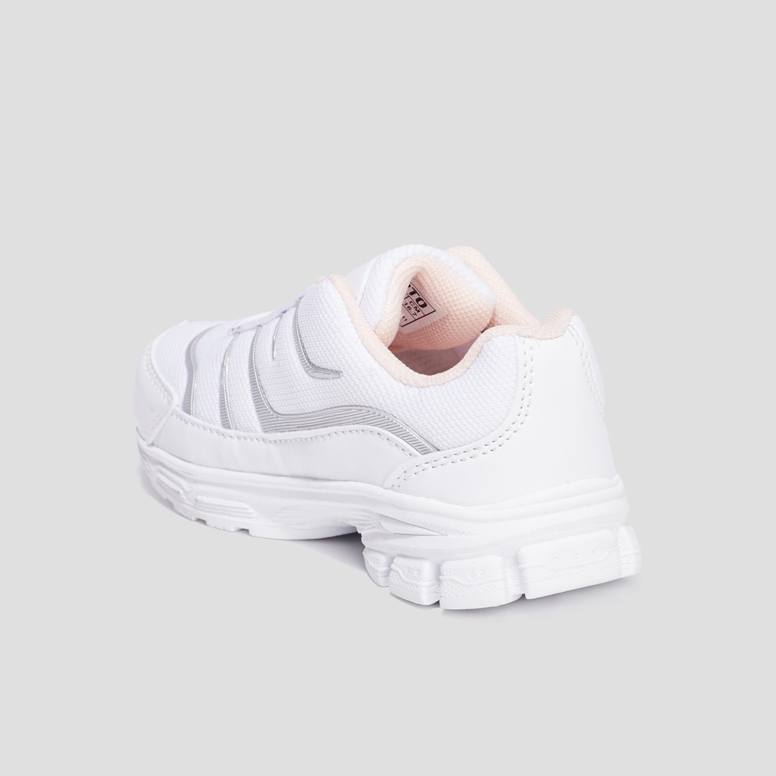 Baskets running Liberto blanc fille | La Halle