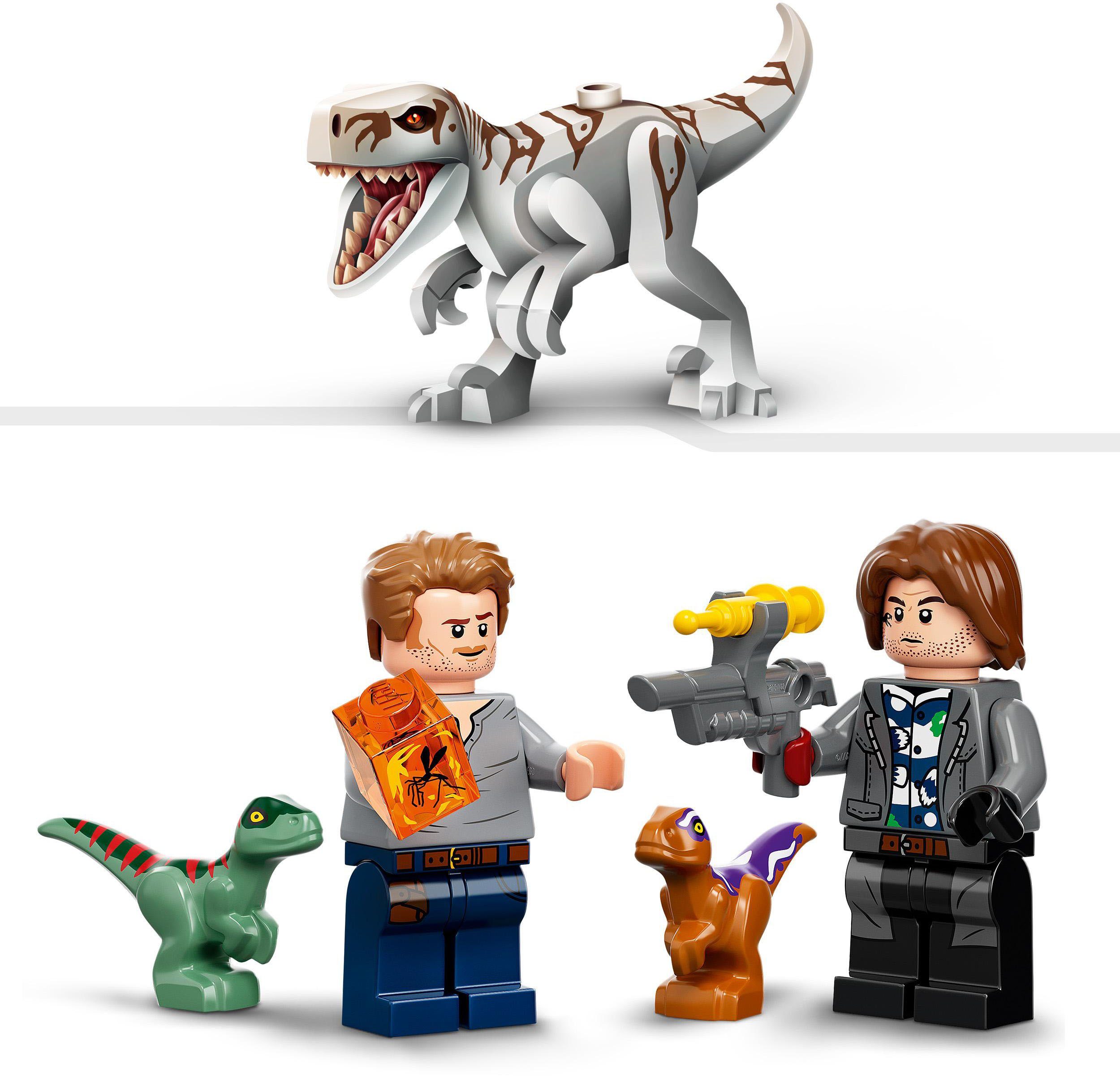 LEGO® Konstruktionsspielsteine Atrociraptor: Motorradverfolgungsjagd (76945), LEGO® Jurassic World, (169 St), Made in Europe
