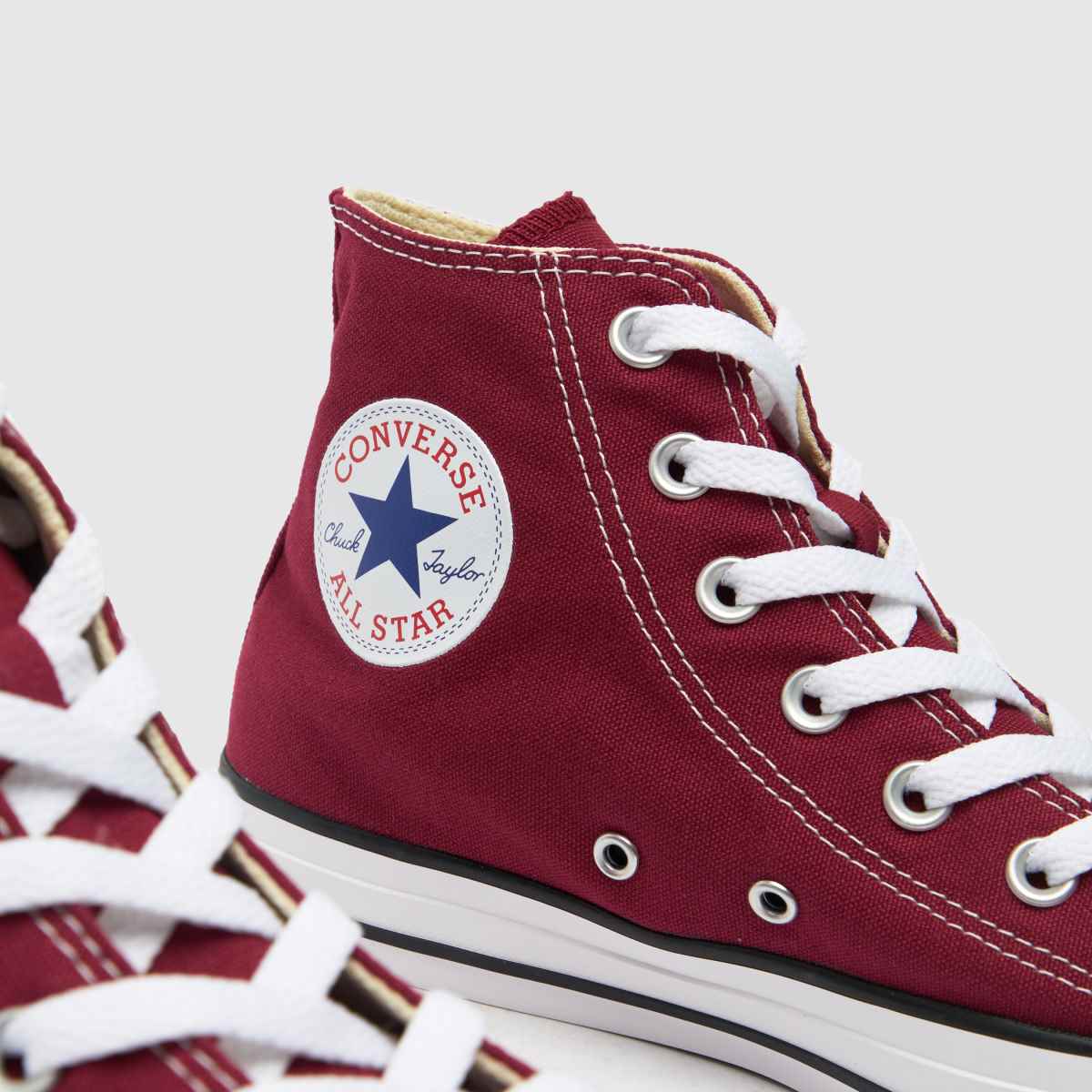 Bordó Converse All Star Hi cipők