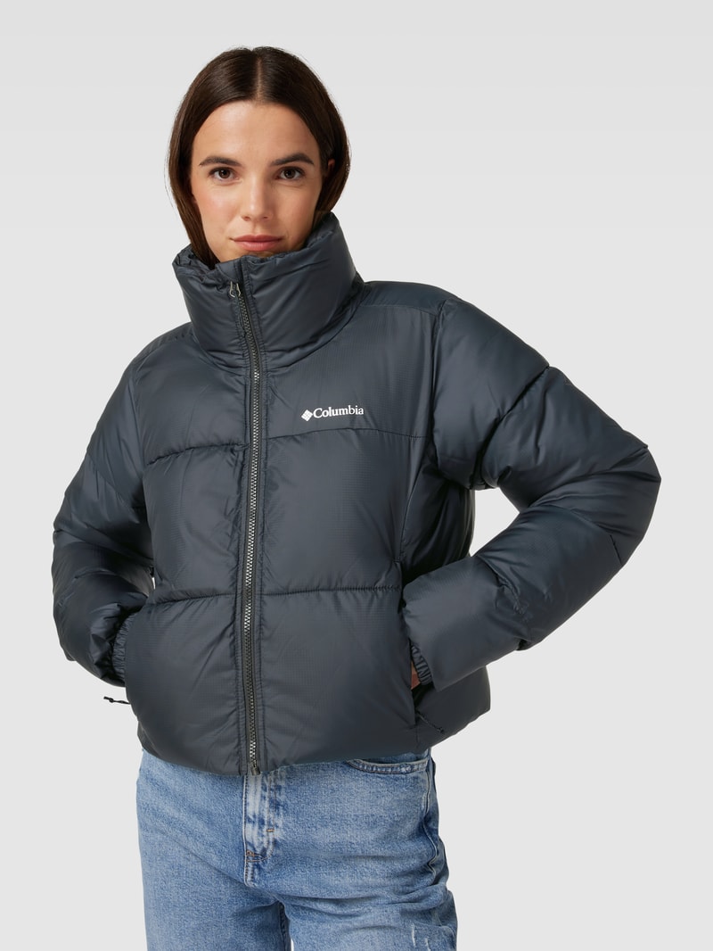 Cropped Steppjacke mit Stehkragen Modell 'PUFFECT CROPPED JACKET' in schwarz