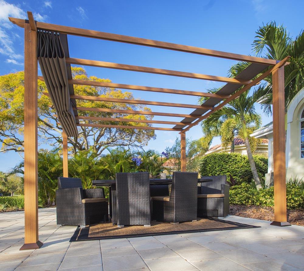 50NRTH Paragon Outdoor Pavillon Florida ca. 12,25 m² Holzoptik