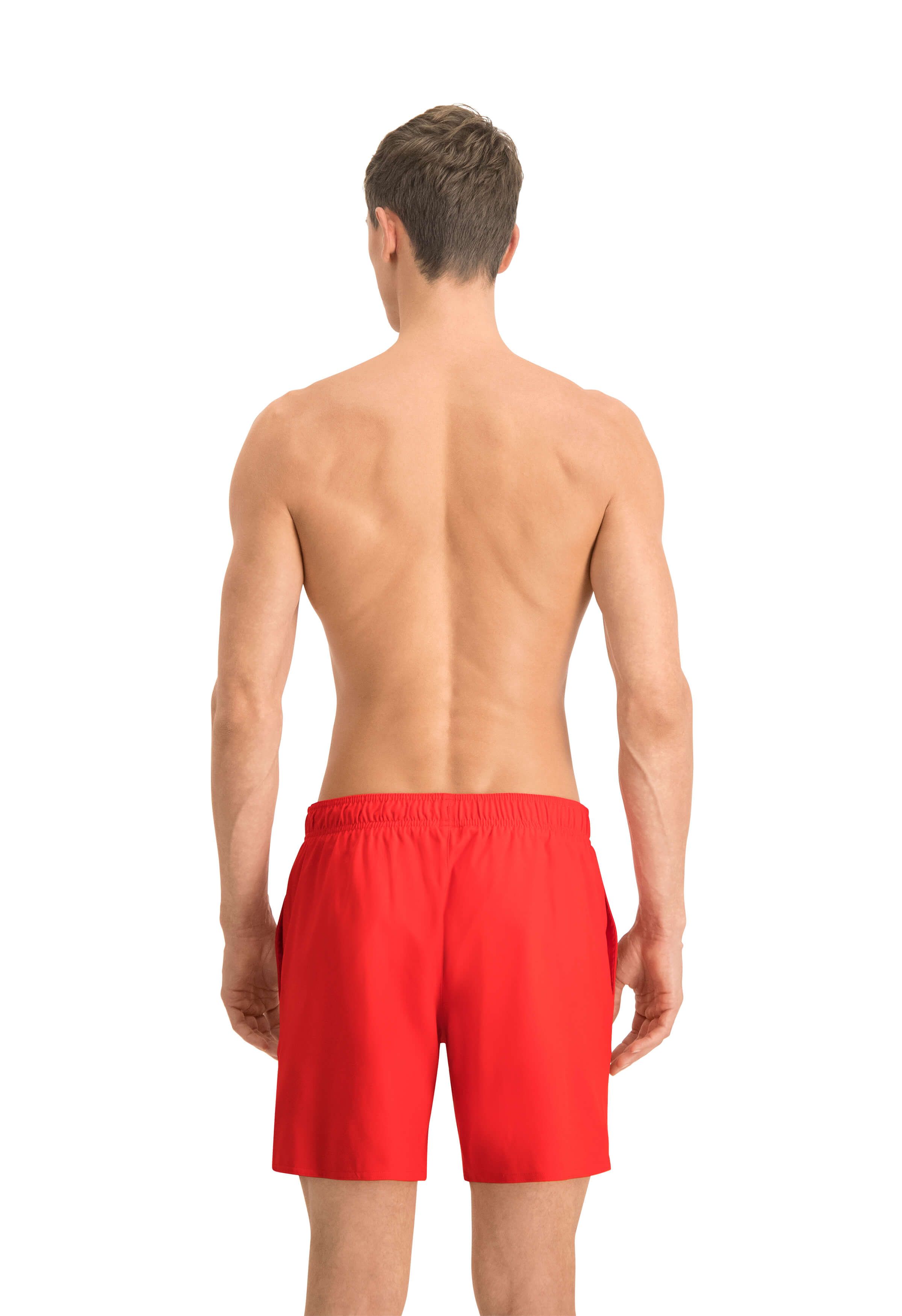 PUMA Mid Shorts rote Badehose