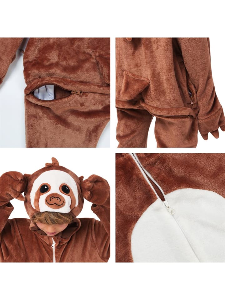 Corimori Onesie Kostüm in Braun günstig kaufen 116/128