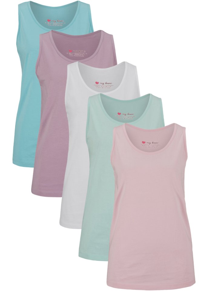 Baumwoll-Long-Top (5er Pack)