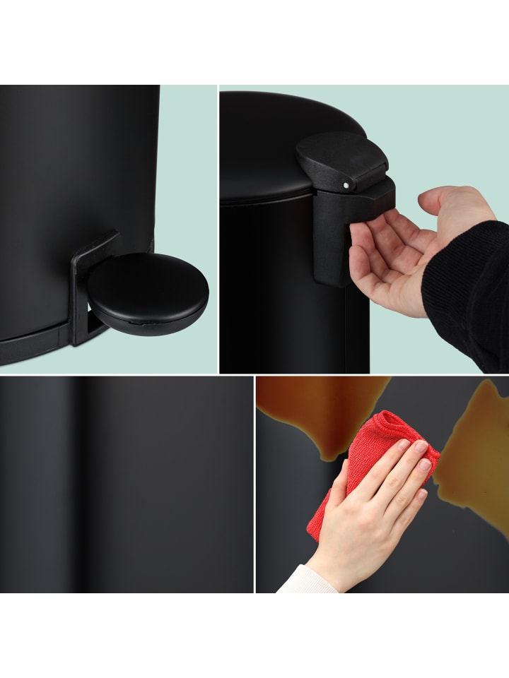 relaxdays Kosmetikeimer in Schwarz - 5 Liter günstig kaufen onesize