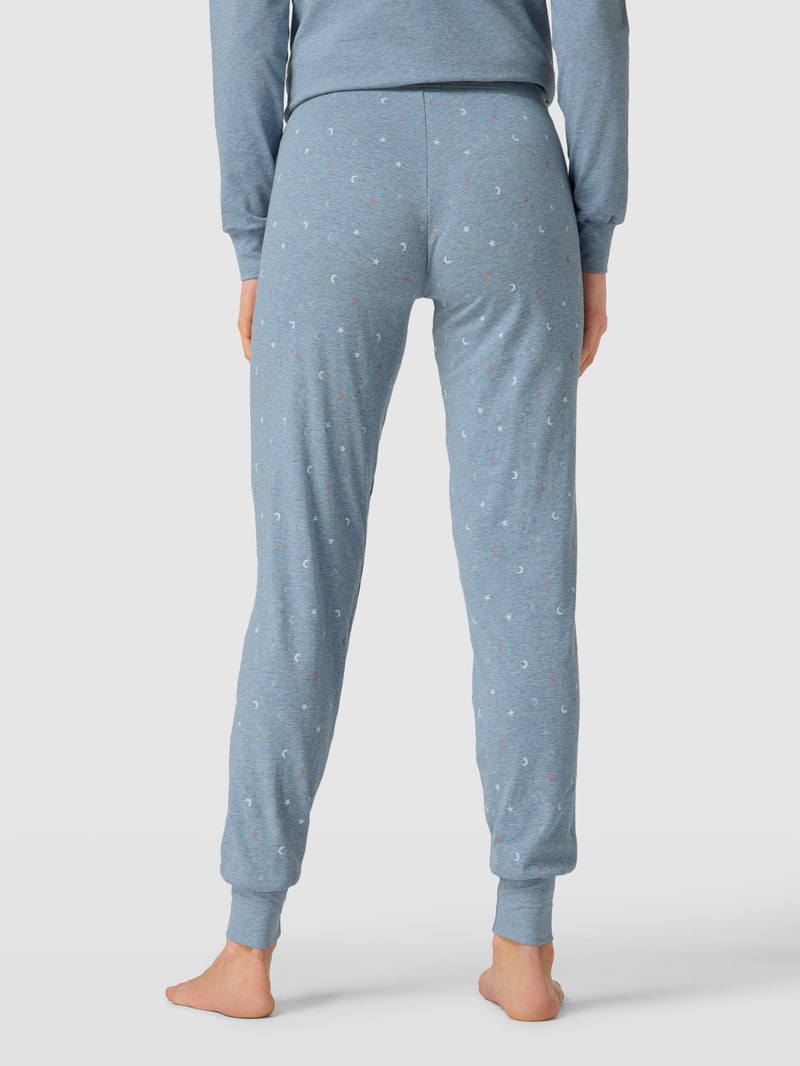 Pyjamahose mit elastischem Bund Modell 'Every Night' in blau
