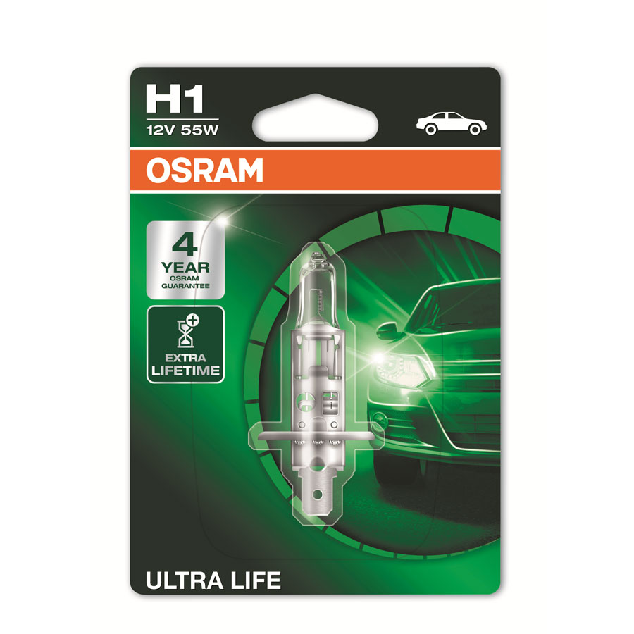 OSRAM H1 Ultra Life Glühlampe, 1 Stück - ATU