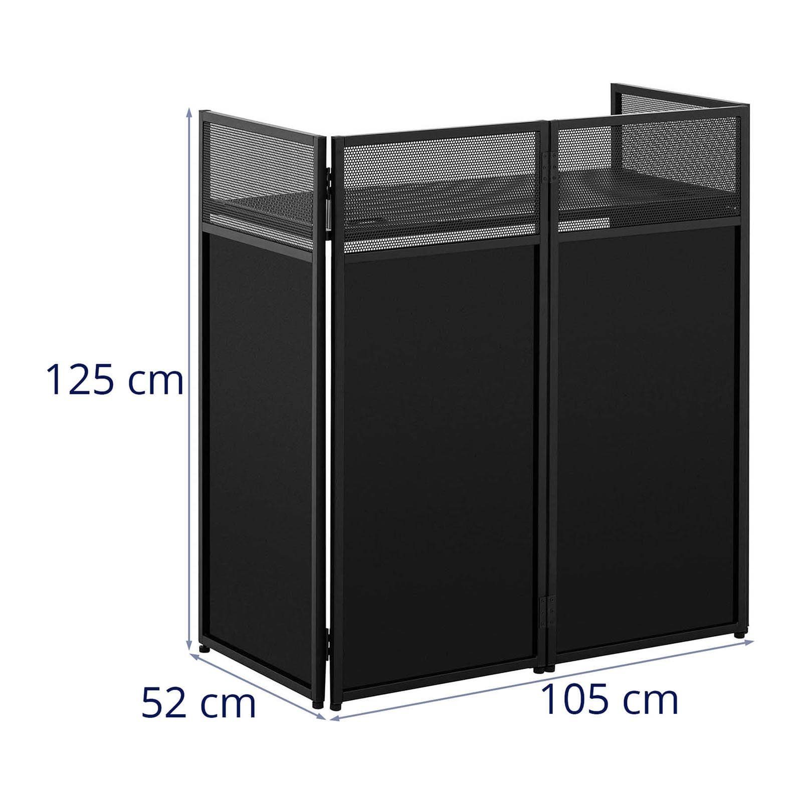 Singercon Klapptisch DJ-Tisch bis 100 kg klappbar DJ-Booth 94 cm Stretchcover schwarz &