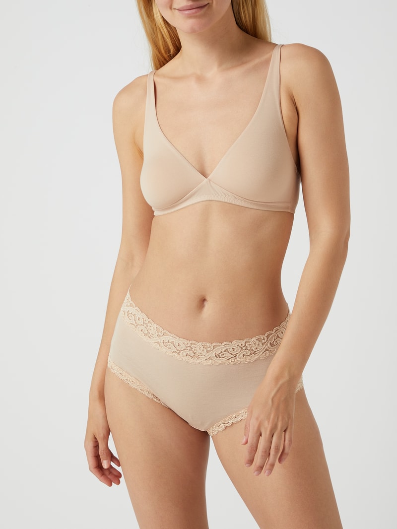 Slip mit Spitze Modell 'Moments' in beige