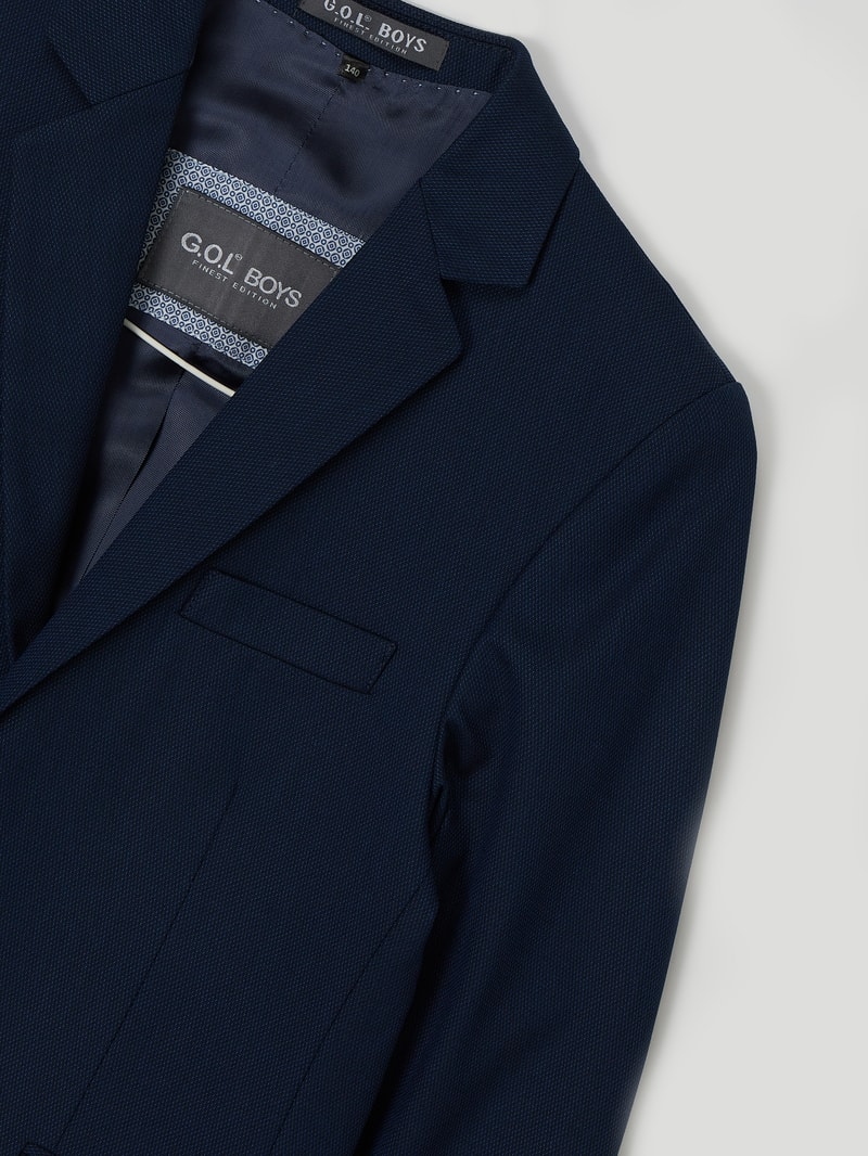 Regular Fit Anzug mit Stretch-Anteil in blau