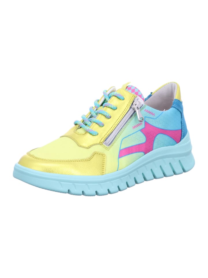 WALDLÄUFER Damen- Schnürschuhe CHICAGO JUMP VELOUR-HYDRO in Gelb günstig kaufen