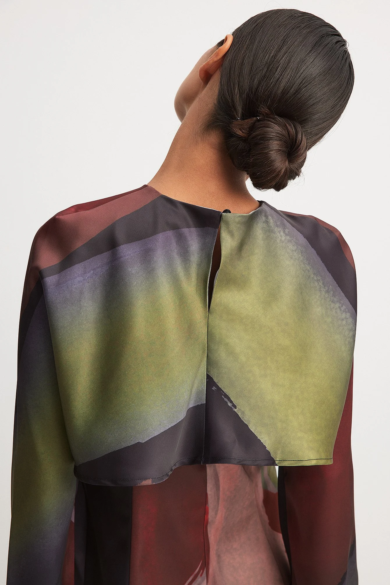 Luftige Langarm-Bluse mit Print