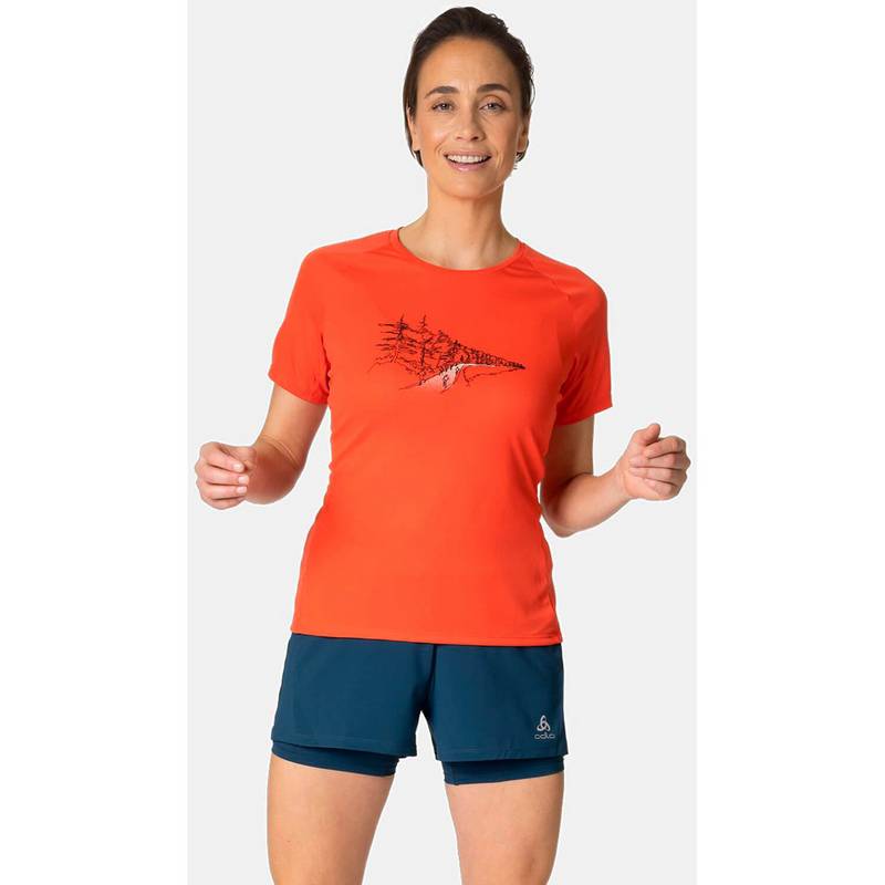 Odlo Essential Print T-Shirt Damen