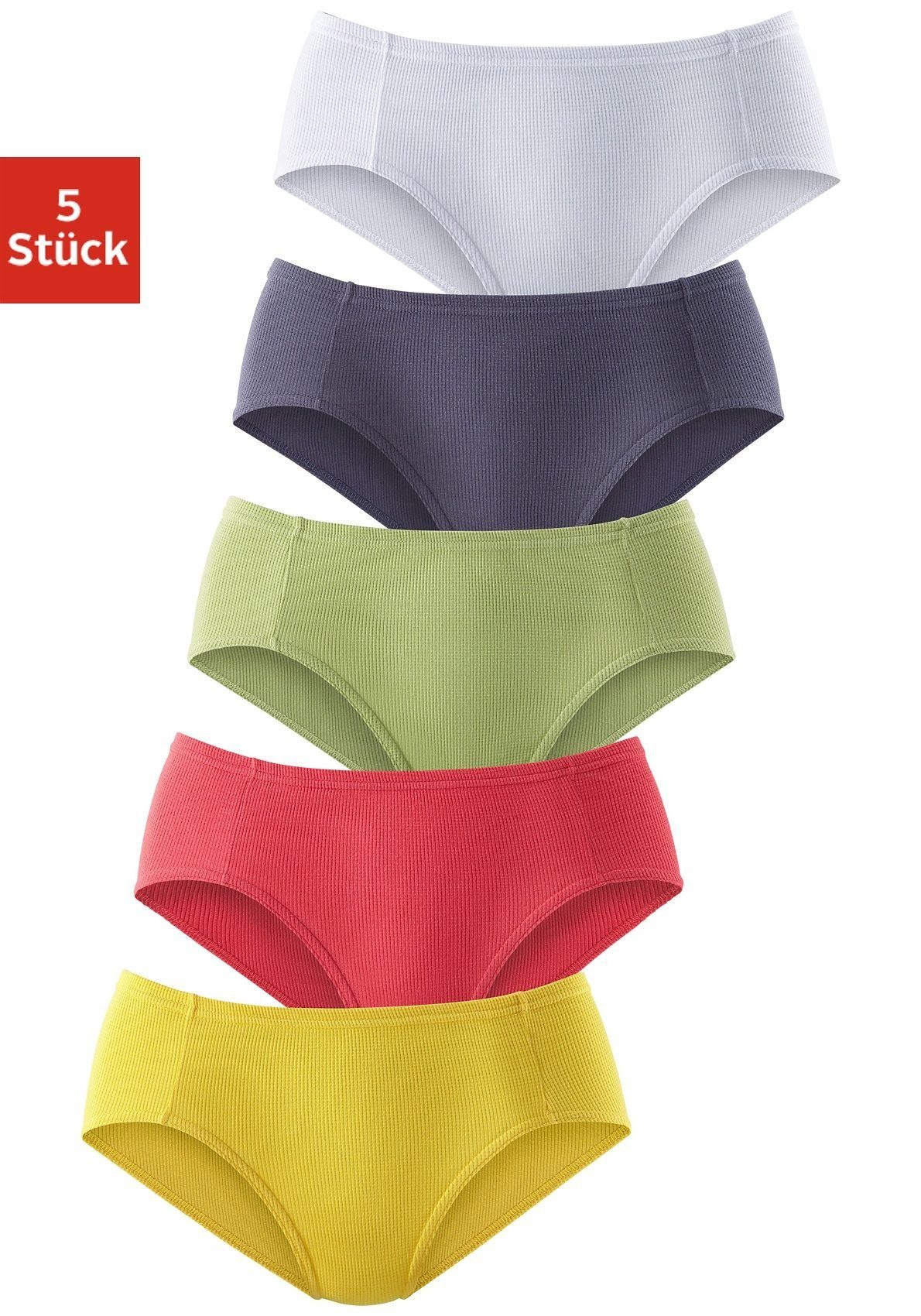 petite fleur Jazz-Pants Slips (Packung, 5-St) aus weicher Pikee-Qualität